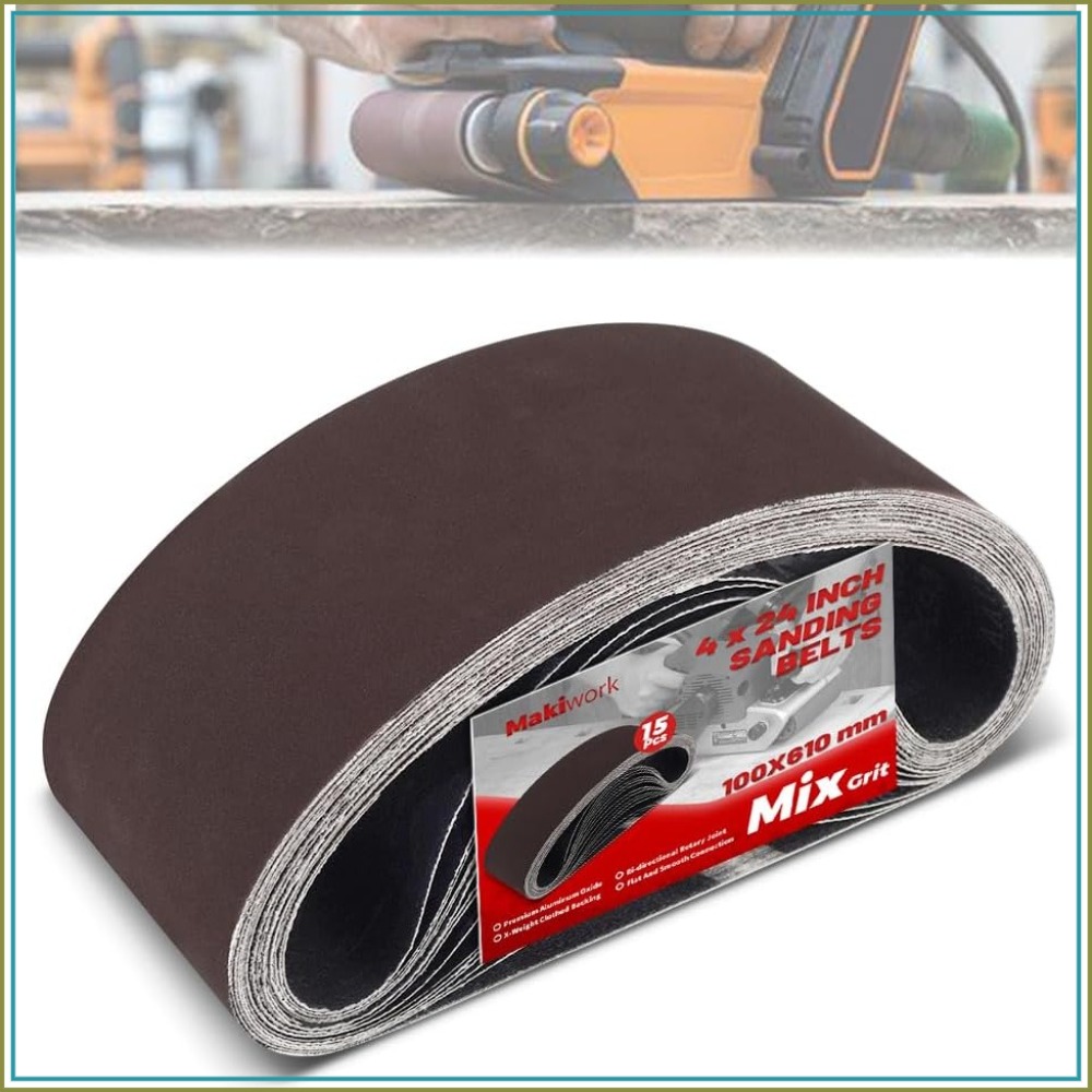 Woodworking Product - Cintas de Lixa 4x24 Polegadas, Pacote