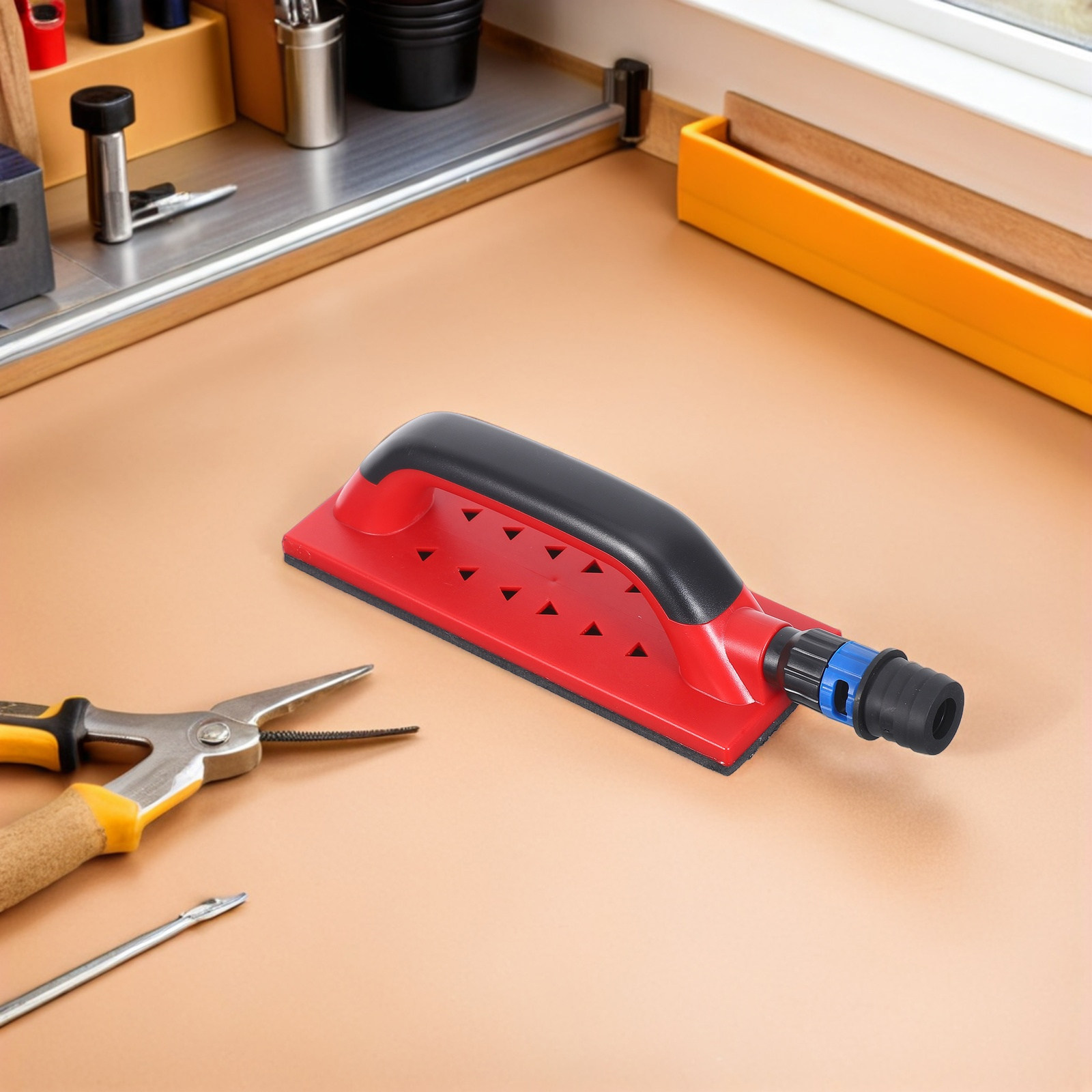 Woodworking File - Bloco de Lixa com Design Quadrado,