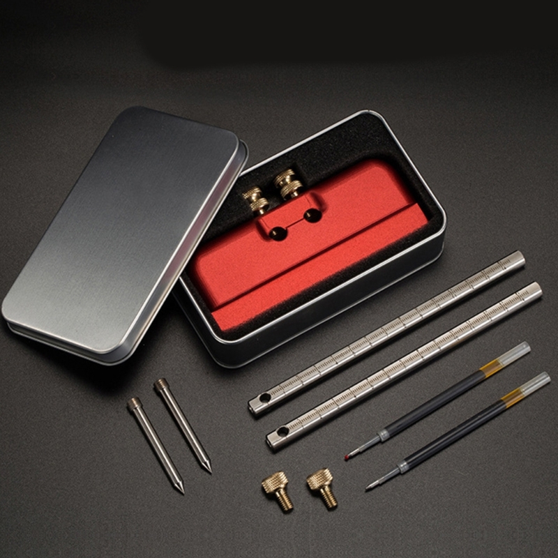 Marking Gauge Tool - Medidor marcação roda, leve, cabeça dupla,