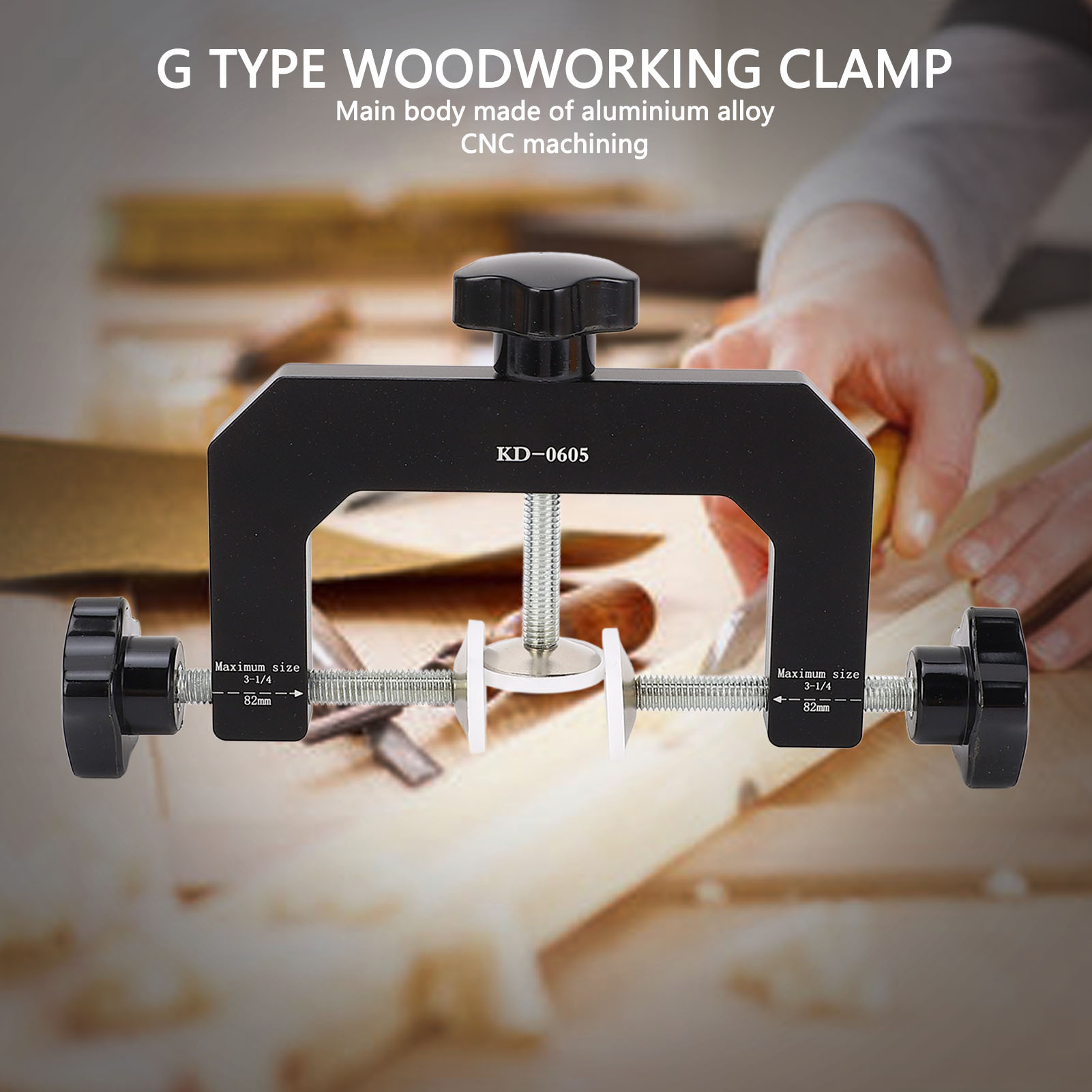 Woodworking Edge - Grampo em G de 3 vias,