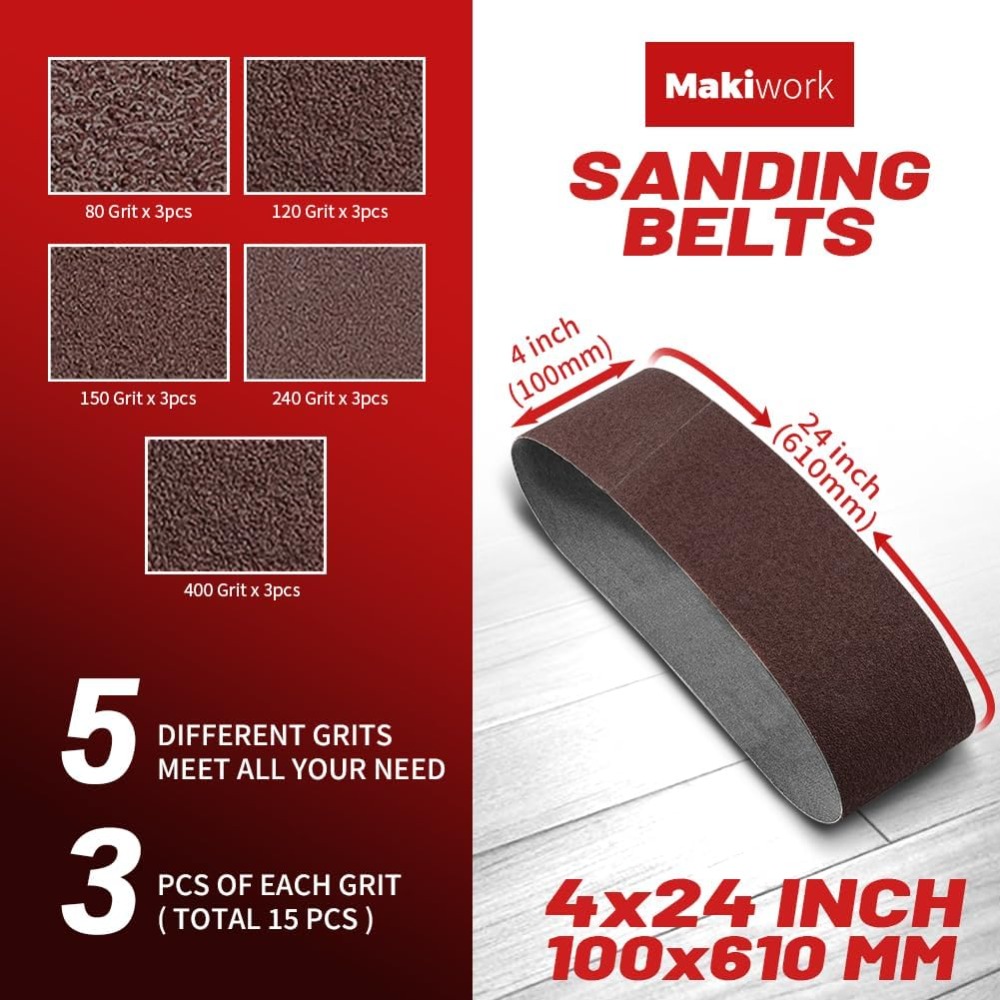 Cintas de Lixa 4x24 Polegadas, - Woodworking Product avaliação e preço
