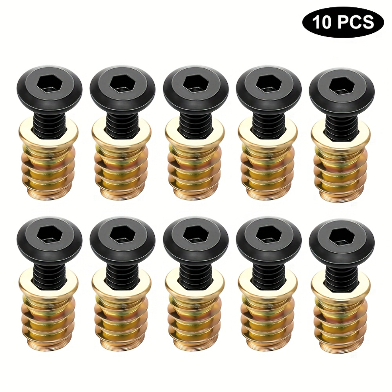 10 pçs porca rosqueada inserçõ - Woodworking Tool Stores avaliação e preço
